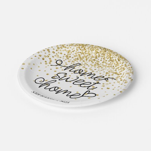 thuiszoet thuis , huisvreter papieren bordje (Gekanteld)