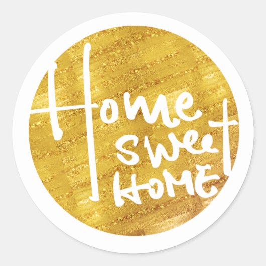 thuiszoet thuis , huisvreter ronde sticker (Voorkant)
