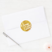 thuiszoet thuis , huisvreter ronde sticker (Envelop)