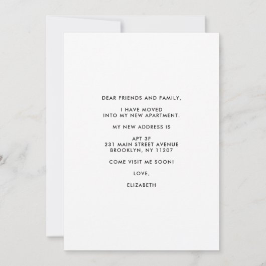 Thuiszoete nieuwe appartement Verplaatst naar de C Aankondiging (Achterkant)