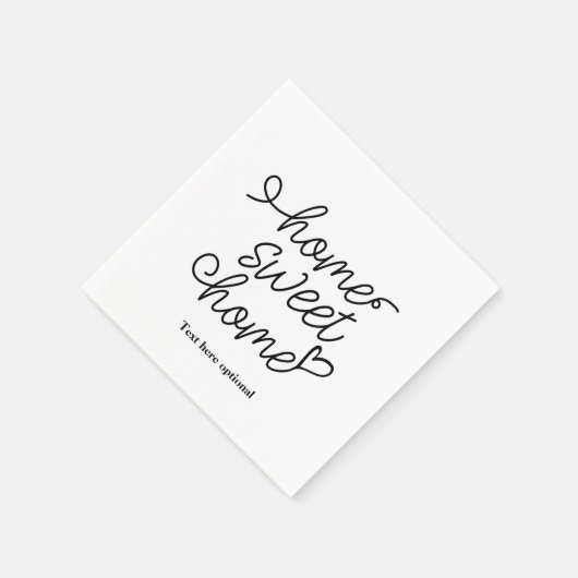 thuiszoete tehuis, papieren Bord Napkins Servet (Hoek)