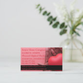 Thuiszorg en persoonlijke verzorging visitekaartje (Staand voorkant)