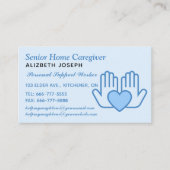 Thuiszorg en persoonlijke verzorging visitekaartje (Voorkant)