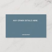 Thuiszorg en verpleging visitekaartje (Achterkant)