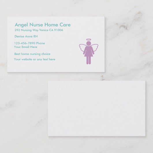 Thuiszorg Verpleegkundigen Visitekaartjes (Voorkant / Achterkant)