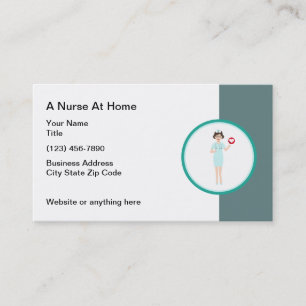 Thuiszorg verpleegster visitekaartje