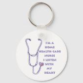 Thuiszorg Ziekenhuishartketting Sleutelhanger (Voorkant)