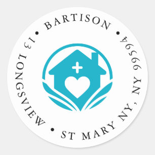 Thuiszorgbedrijf Classic Round Sticker