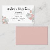 Thuiszorgverlener en dollars visitekaartje (Voorkant / Achterkant)