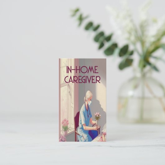 Thuiszorgverlener Visitekaartje (Staand voorkant)