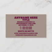 Thuiszorgverlener Visitekaartje (Achterkant)