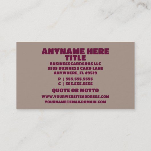 Thuiszorgverlener Visitekaartje (Achterkant)