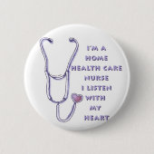 Thuiszorgverpleegkundigen Ronde Button 5,7 Cm (Voorkant)