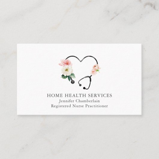 Thuiszorgverpleegster Visitekaartje (Voorkant)