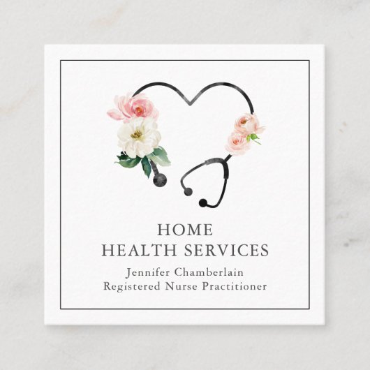 Thuiszorgverzekeraar Vierkante Visitekaartje (Voorkant)