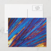 Thuliumnitraat onder de microscoop briefkaart (Voorkant / Achterkant)