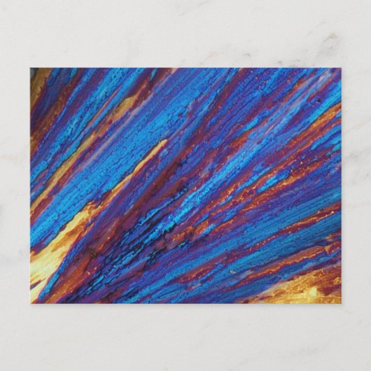 Thuliumnitraat onder de microscoop briefkaart (Voorkant)