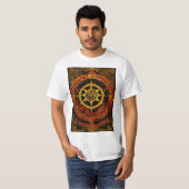 Thulsa doom serpent logo serpent zon logo t-shirt (Voorkant volledig)