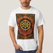 Thulsa doom serpent logo serpent zon logo t-shirt (Voorkant)