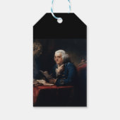Thumb Portrait Benjamin Franklin in White House Cadeaulabel (Achterkant)