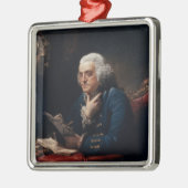 Thumb Portrait Benjamin Franklin in White House Metalen Ornament (Links)