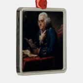 Thumb Portrait Benjamin Franklin in White House Metalen Ornament (Rechts)