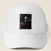 Thumb Portrait Benjamin Franklin in White House Trucker Pet (Voorkant)