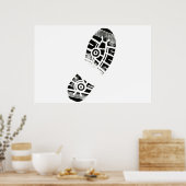 Thumb Prints Foot Art Shoe Sole (Keuken)