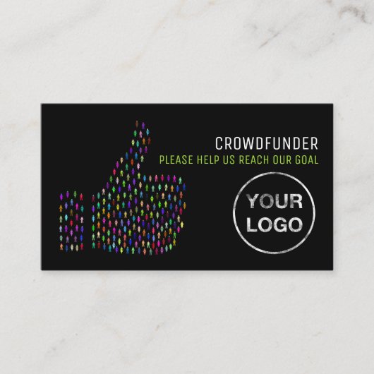 Thumb Signal Design, Crowdfunder, Crowdfunding Visitekaartje (Voorkant)