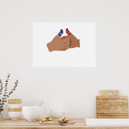 Thumb War Luchadores Poster (Keuken)