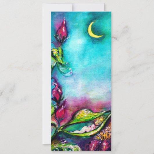 THUMBELINA , BABY SHOWER KAART (Voorkant)