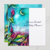 THUMBELINA, blauw roze rood wit goud Kaart (Voorkant / Achterkant)