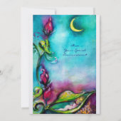 THUMBELINA, blauw roze, wit ijs, metaal Kaart (Achterkant)