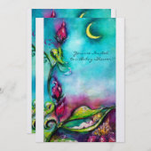 THUMBELINA, blauw roze, wit ijs, metaal Kaart (Voorkant / Achterkant)