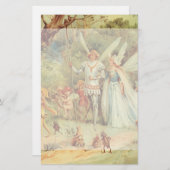 Thumbelina en Prince Wedding,  feiharde tales Briefpapier (Voorkant / Achterkant)