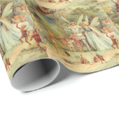 Thumbelina en Prince Wedding,  feiharde tales Cadeaupapier (Rol Hoek)