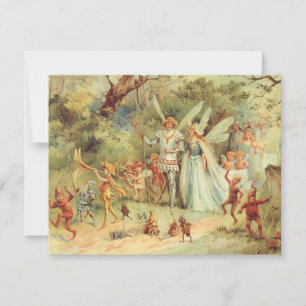 Thumbelina en Prince Wedding,  feiharde tales Kaart