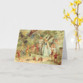 Thumbelina en Prince Wedding,  feiharde tales Kaart (Gele Bloem)