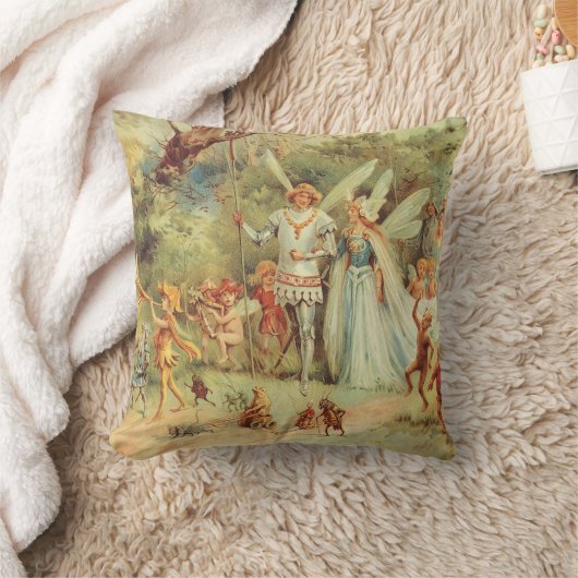 Thumbelina en Prince Wedding,  feiharde tales Kussen (Deken)