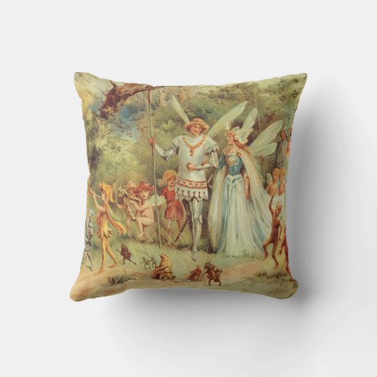 Thumbelina en Prince Wedding,  feiharde tales Kussen (Achterkant)