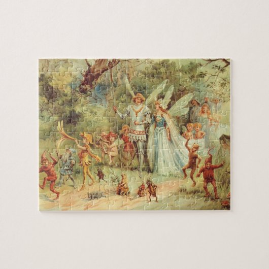 Thumbelina en Prince Wedding,  feiharde tales Legpuzzel (Horizontaal)