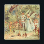 Thumbelina en Prince Wedding,  feiharde tales Magneet<br><div class="desc">illustratie klassiek kindersprookje van Hans Christelijk Andersen, Thumbelina, ook bekend als Tommelise. Een prachtig verhaal van liefde en romance. De Fairy Princess Thumbelina en haar prins trouwen in het bos dat wordt omringd door vrienden en feeën. Thumbelina ontvangt een paar vleugels van haar prins nu ze met hem van bloem...</div>