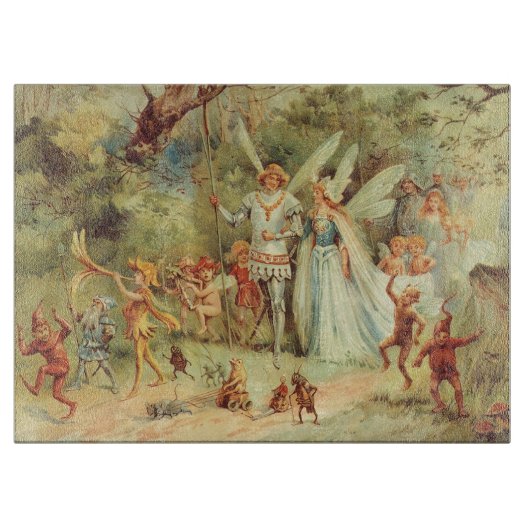 Thumbelina en Prince Wedding,  feiharde tales Snijplank (Voorkant)