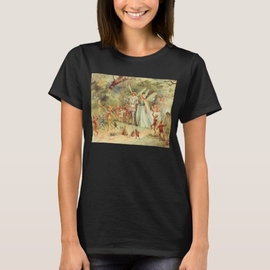 Thumbelina en Prince Wedding,  feiharde tales T-shirt (Voorkant)