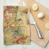 Thumbelina en Prince Wedding,  feiharde tales Theedoek (Quarter Fold)