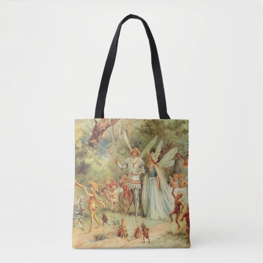 Thumbelina en Prince Wedding,  feiharde tales Tote Bag (Voorkant)