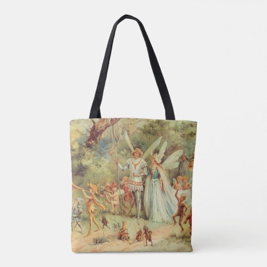 Thumbelina en Prince Wedding,  feiharde tales Tote Bag (Achterkant)
