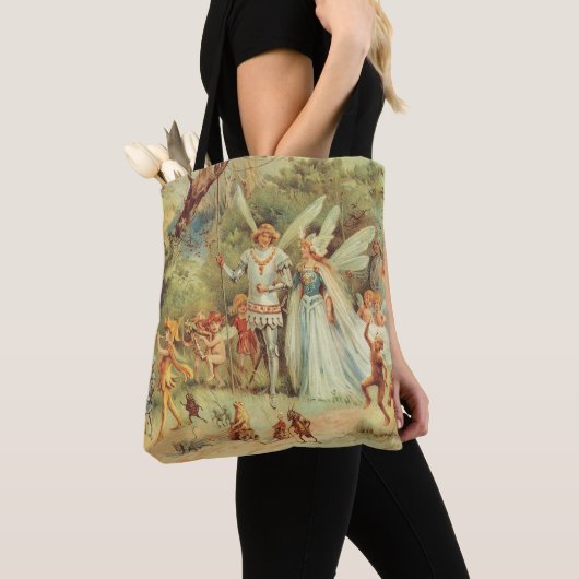 Thumbelina en Prince Wedding,  feiharde tales Tote Bag (Dichtbij)