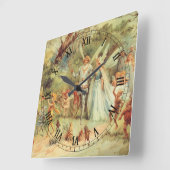 Thumbelina en Prince Wedding,  feiharde tales Vierkante Klok (Hoek)