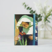 "Thumbelina" Fairy Art van NC Wyeth Briefkaart (Staand voorkant)